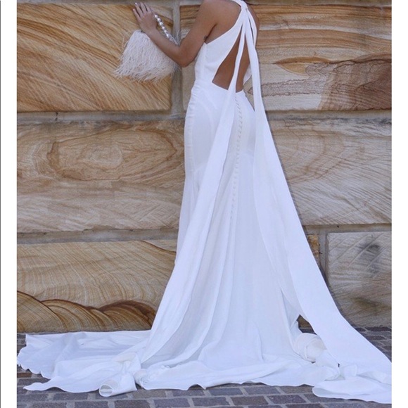 NWOT Hebeos size 2 halter neck wedding dress - Picture 4 of 5